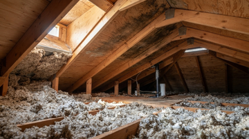 Attic Mold from Roof Leaks and Poor Ventilation